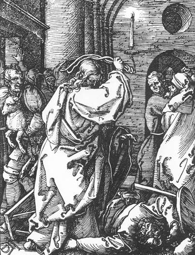 Cristo echando a los mercaderes del templo