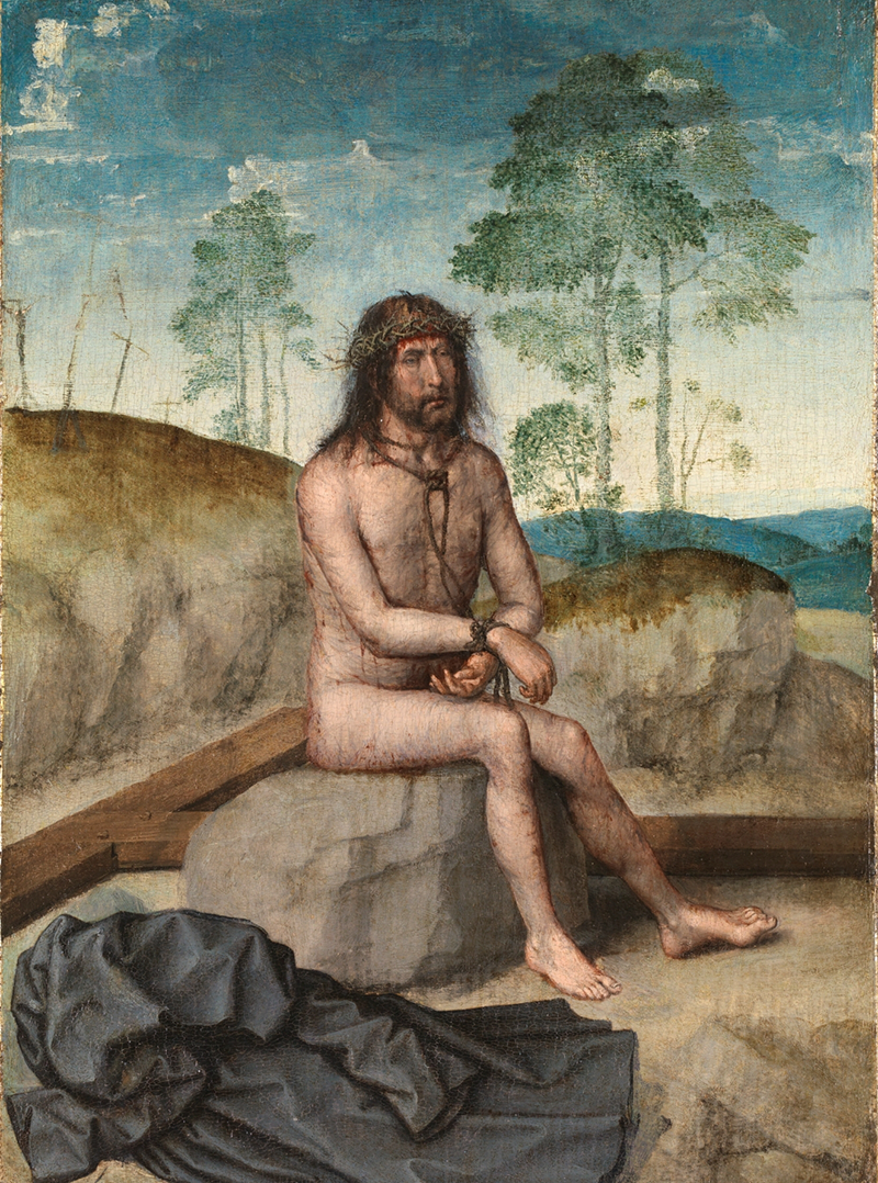 Cristo sobre la piedra fría