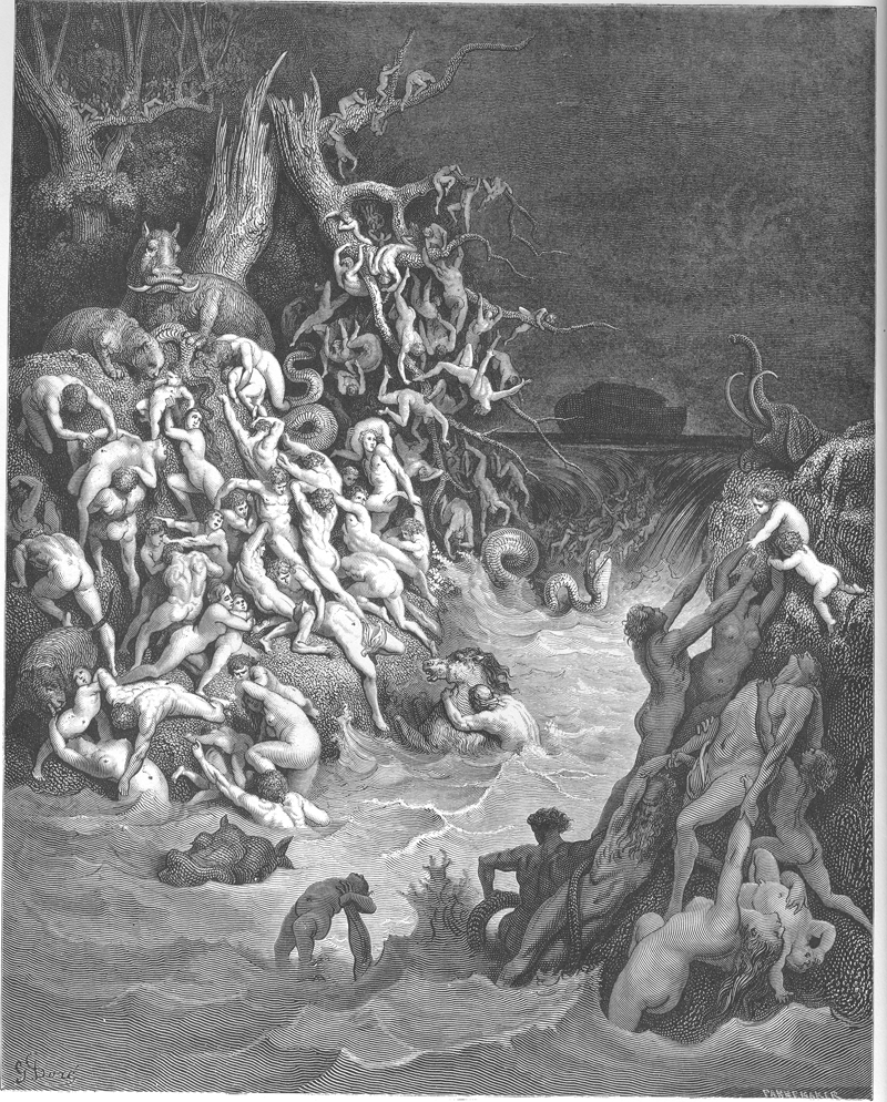 El mundo es destruido por el agua El mundo es destruido por el agua