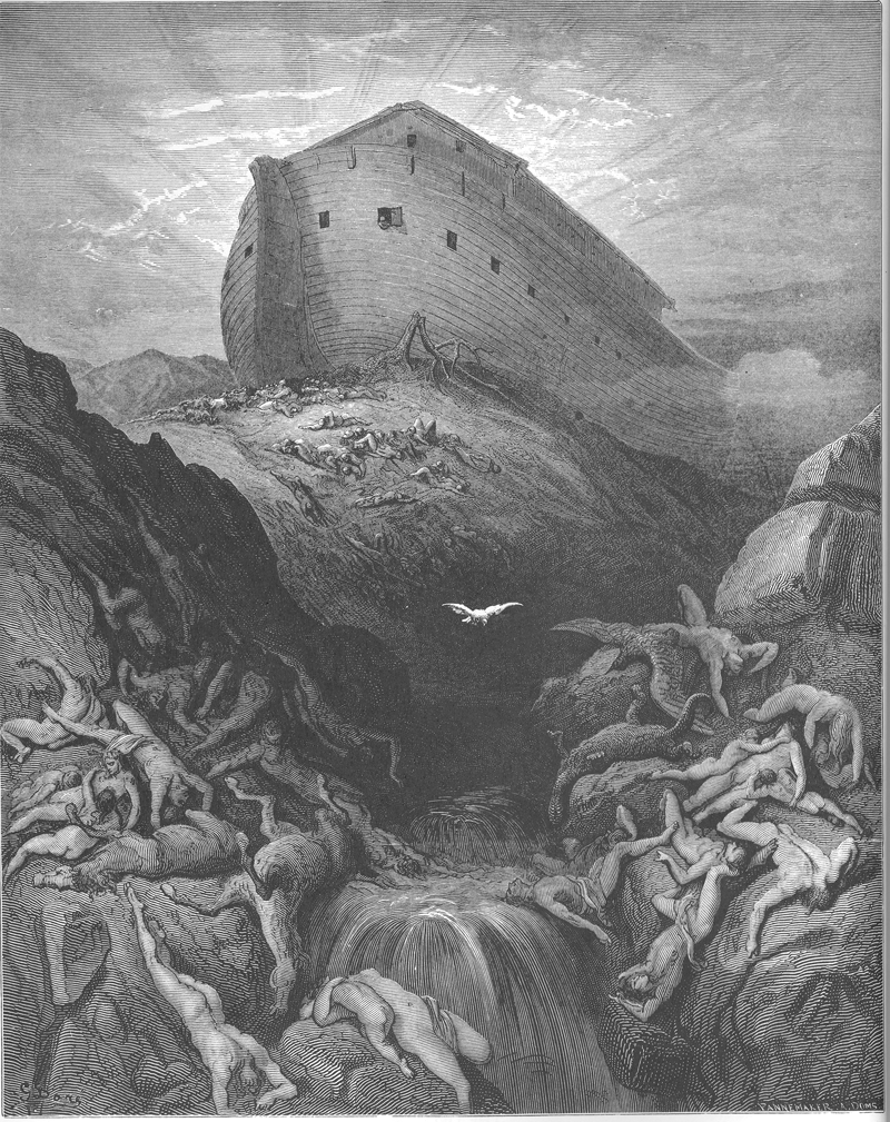 Una paloma es enviada desde el Arca Una paloma es enviada desde el Arca