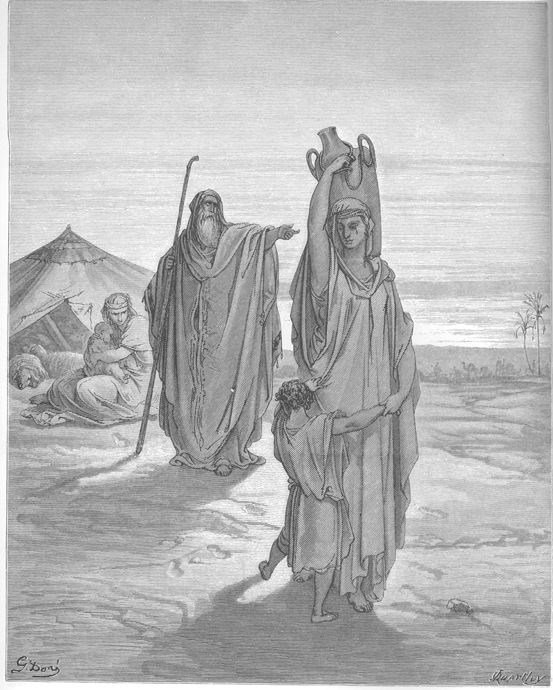 Abraham echa a Agar e Ismael Abraham echa a Agar e Ismael