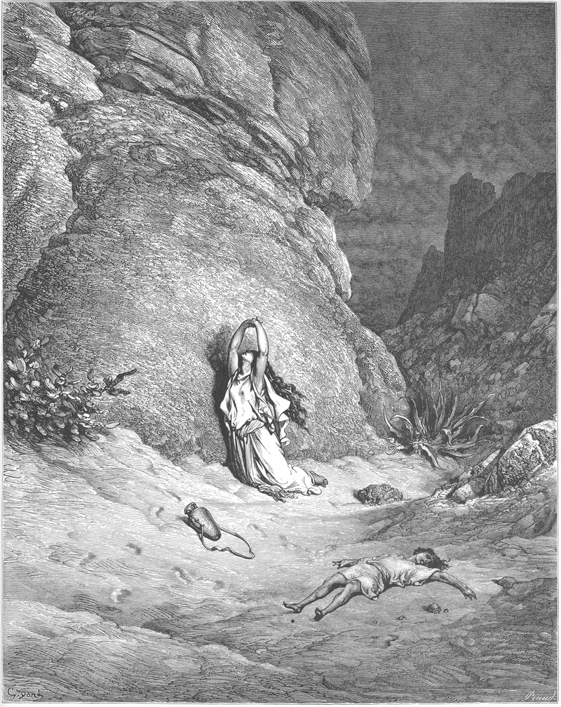 Agar e Ismael en el desierto Agar e Ismael en el desierto