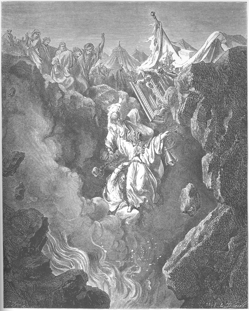 La muerte de Coré, Datán y Abirán