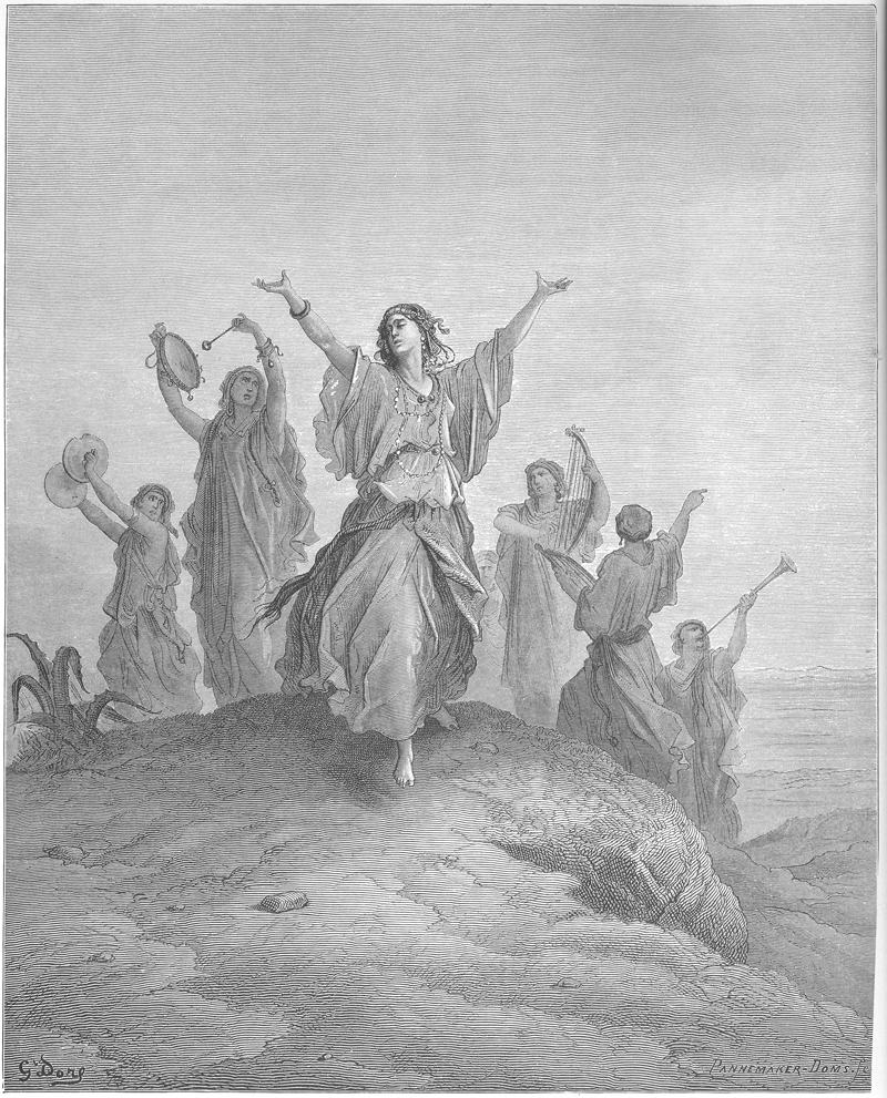 La hija de Jefté sale a encontrarse con su padre