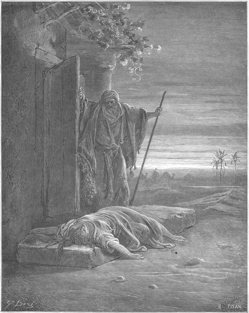 Un levita encuentra el cadáver de su mujer