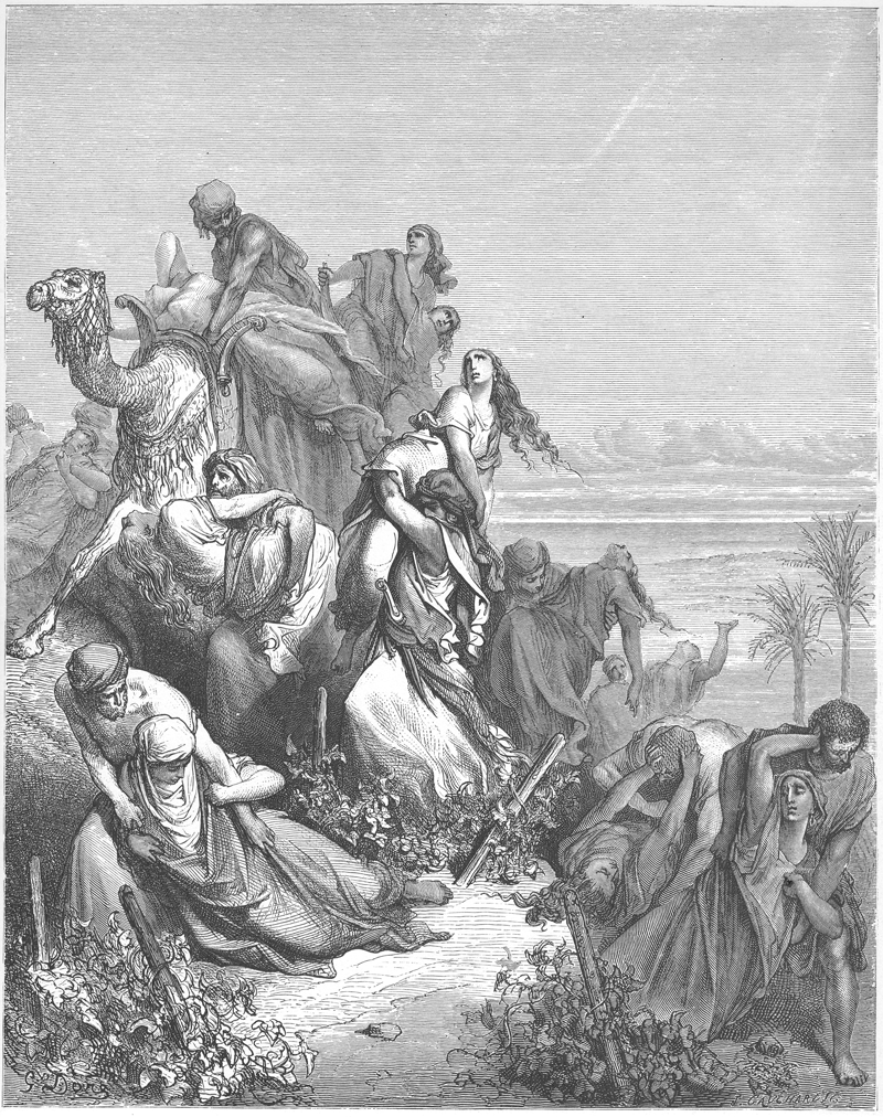 Los benjaminitas toman las vírgenes de Jabes-galaad