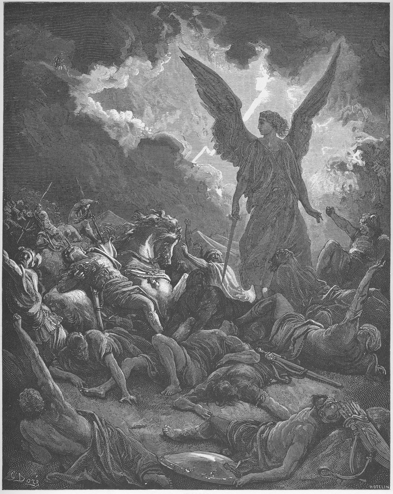 El ejército de Senaquerib es destruido