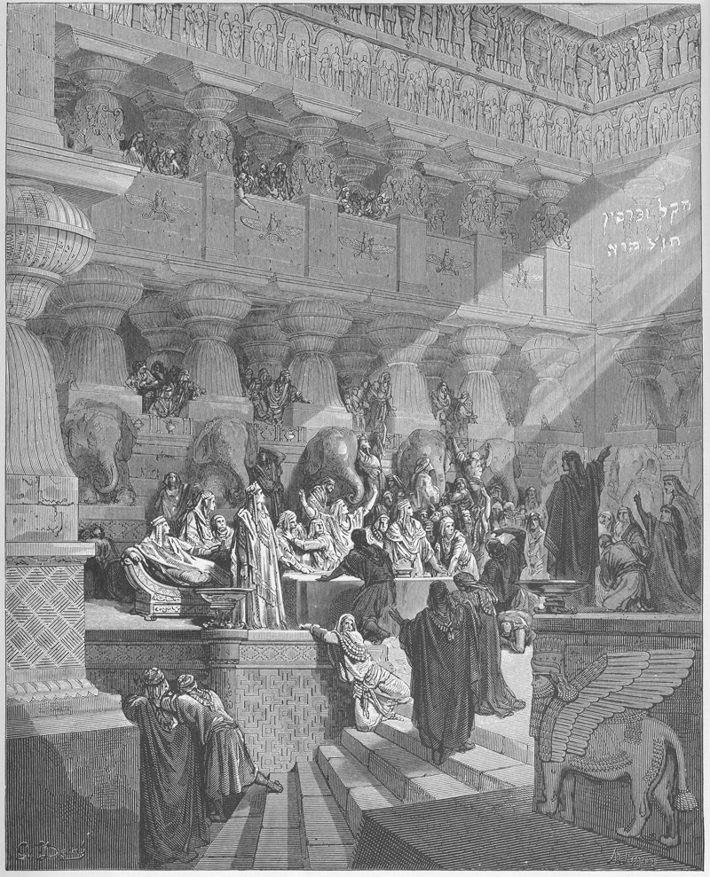 Daniel interpreta la escritura en la pared Daniel interpreta la escritura en la pared