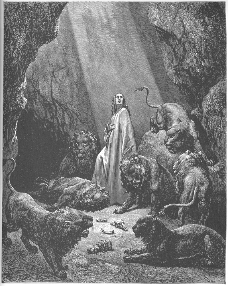 Daniel en el foso de los leones Daniel en el foso de los leones