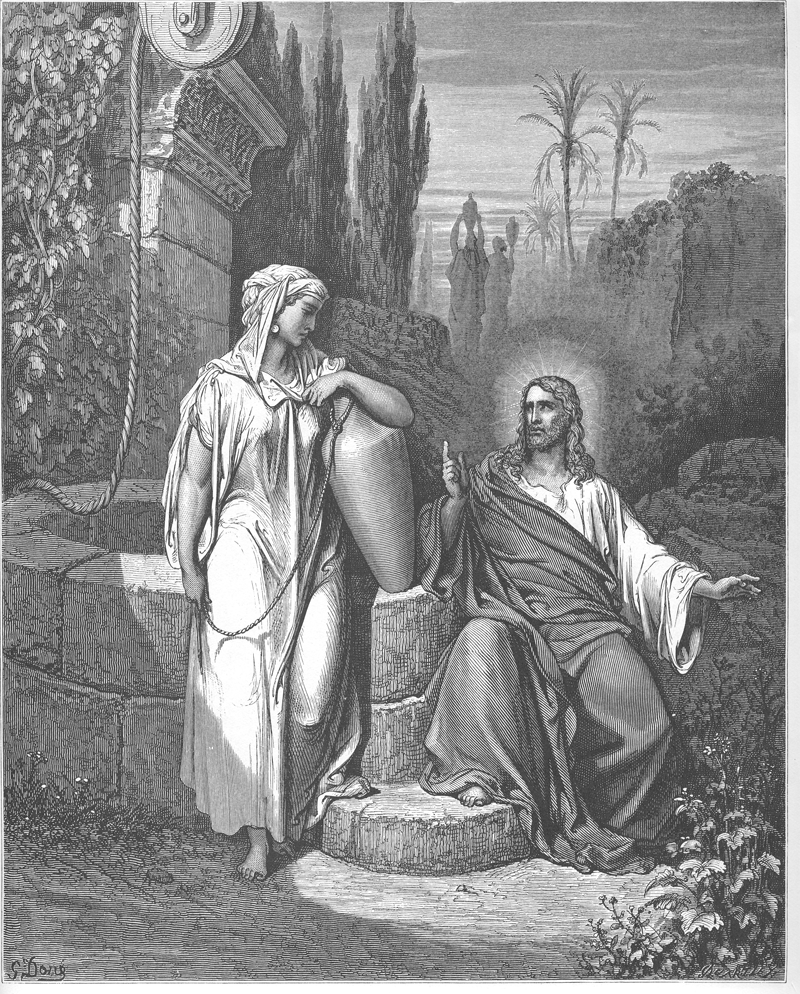 Jesús y la mujer samaritana