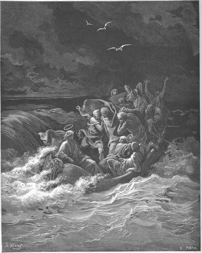 Jesús calma la tempestad