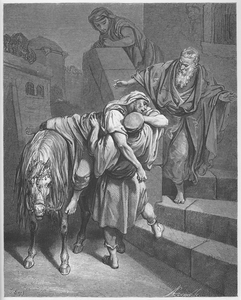 El buen samaritano llega a la posada