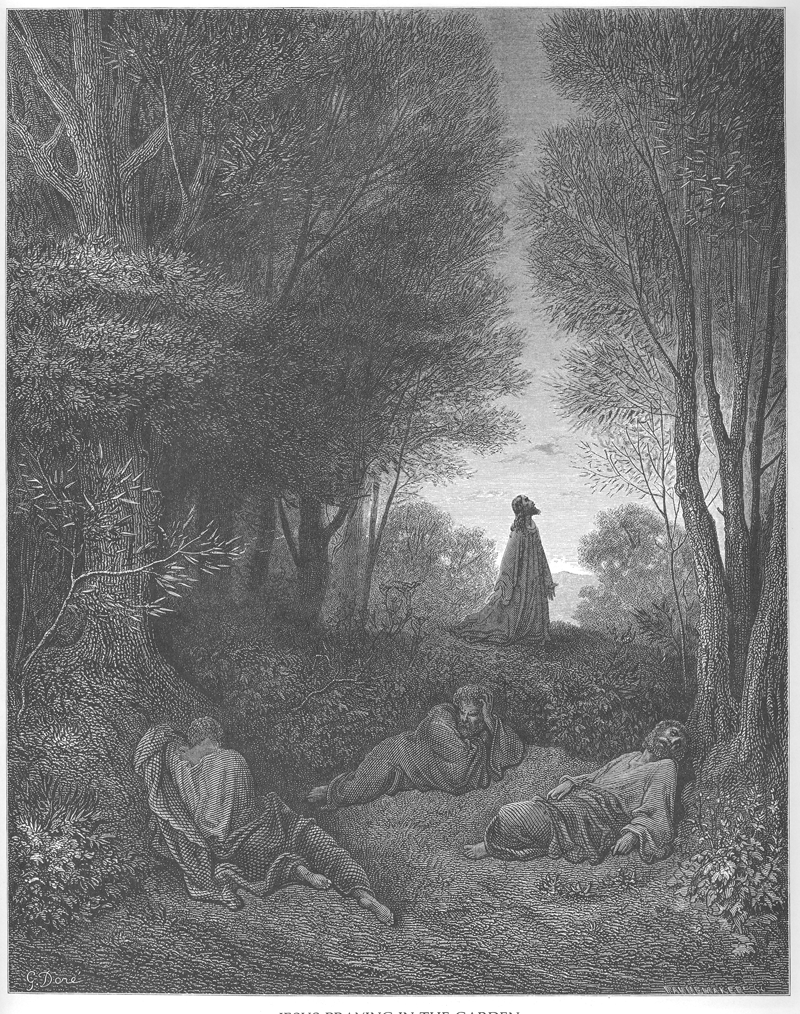 Jesús ora en Getsemaní