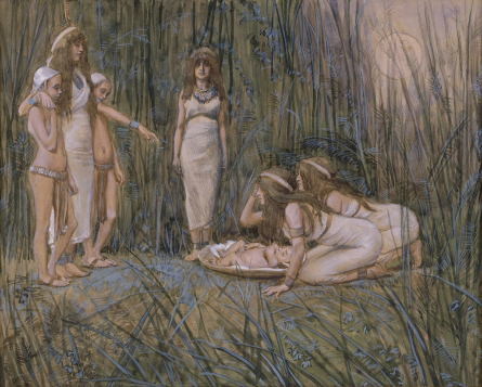 La hija de Faraón recibe a la madre de Moisés