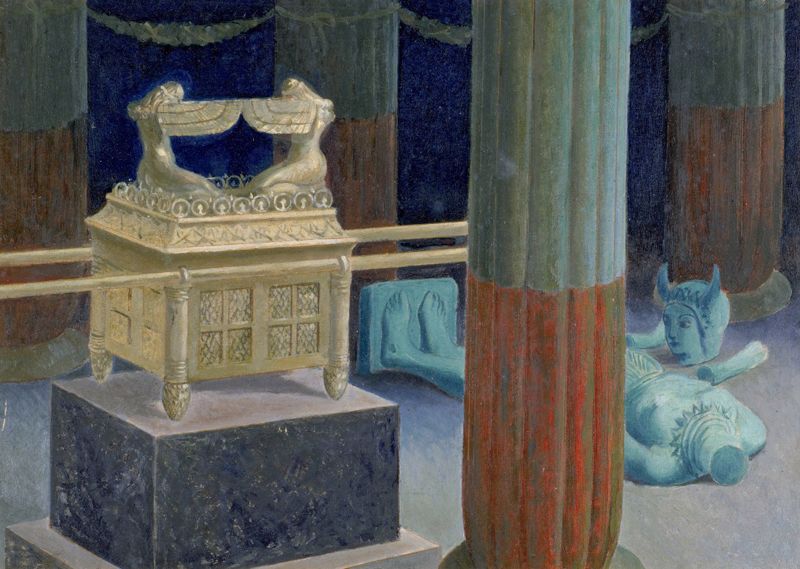 El ídolo roto ante el arca El ídolo roto ante el arca