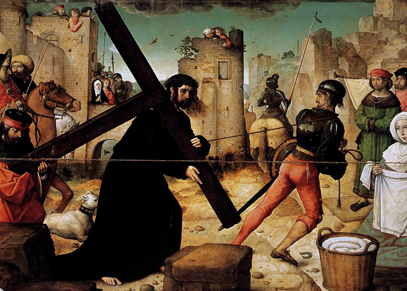 Jesús con la cruz a cuestas