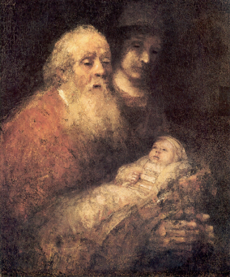 Simeón con Jesús