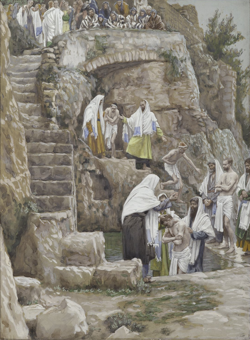 Los discípulos de Jesús bautizan