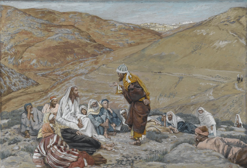 Un escriba intenta tentar a Jesús