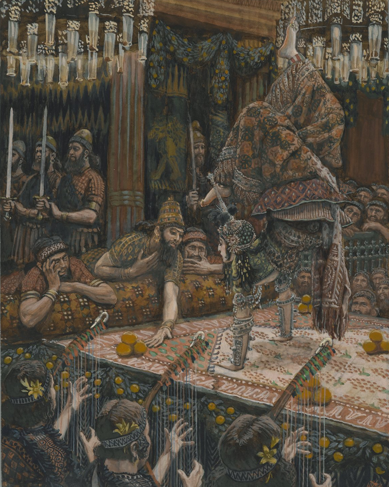 La hija de Herodías bailando