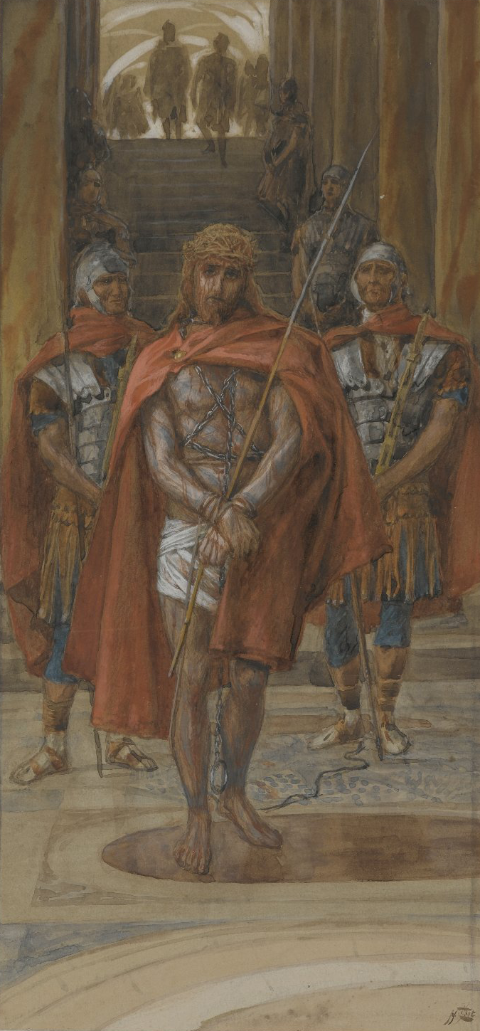 Jesús sale del pretorio