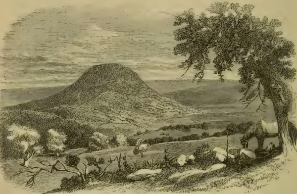 Monte Tabor, dibujado por W. Tipping en 1842