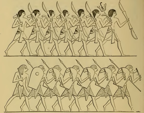 Tropas egipcias - Dinastía XVIII (Wilkinson)