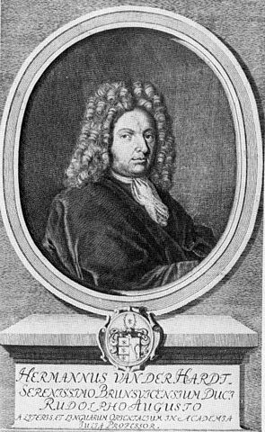 HARDT, HERMANN VON DER (1660-1746)