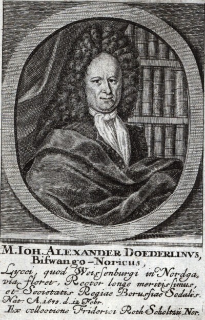 DÖDERLEIN, JOHANN ALEXANDER (1675-1745)