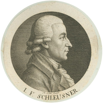 SCHLEUSNER, JOHANN FRIEDRICH (1759-1831)