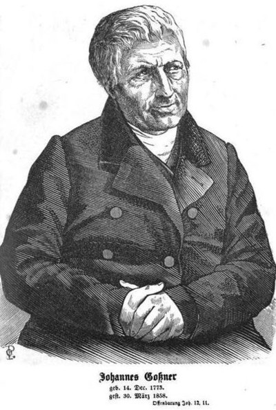 GOSSNER, JOHANNES EVANGELISTA (1773-1858)
