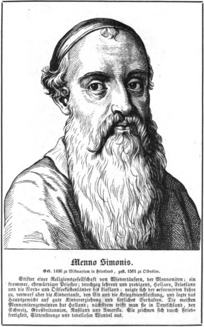 MENNO SIMMONS (1492-1561)