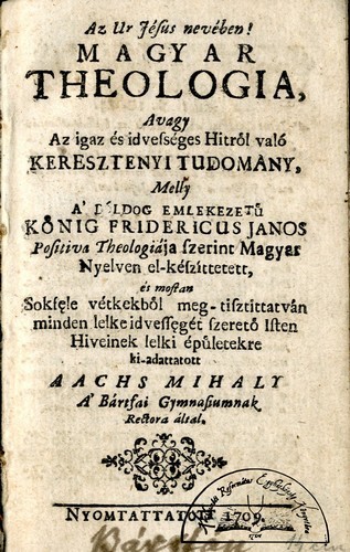 AACS, MIHALY (1672-1711)