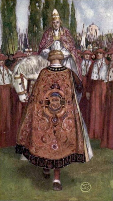 Encuentro de Adriano IV y Federico Barbarroja