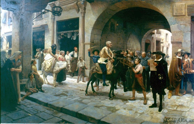 Bòria avall, por Francisco Galofré (1892). Museo de Valls (Tarragona)