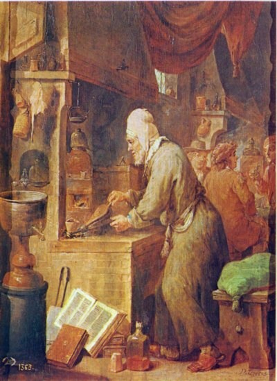 El alquimista, por D. Teniers. Museo del Prado, Madrid
