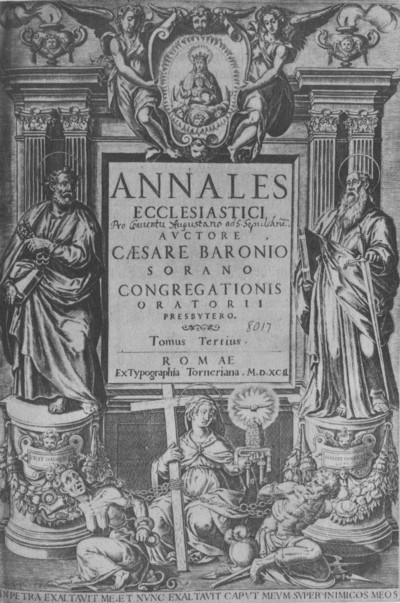 Annales Ecclesiastici, tomo tercero, edición de 1592, Roma