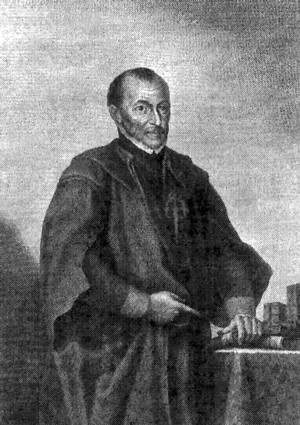 Benito Arias Montano, grabado por Ballester