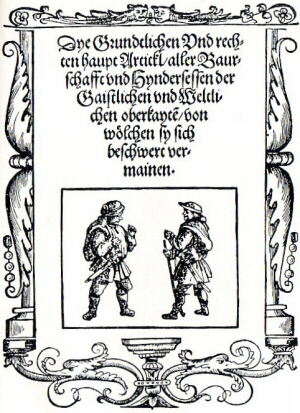 Los Doce Artículos de los campesinos en Suabia