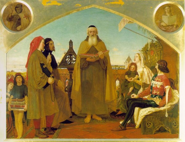 Lectura de la Biblia al pueblo inglés