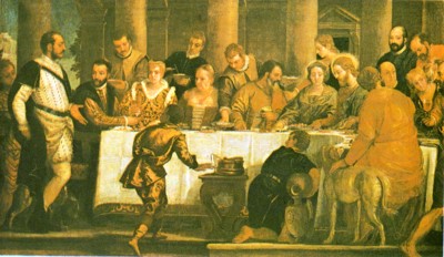 Las bodas de Caná, por Veronés. Museo del Prado, Madrid