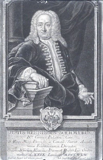 BÖHMER, JUSTUS HENNING (1674-1749)
