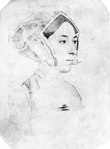 Ana Bolena, por Hans Holbein el Joven,c. 1534–35. Museo Británico, Londres