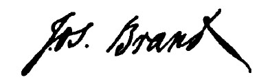 Firma de Joseph Brant