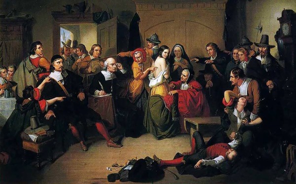 Juicio de las brujas de Salem, por T.H. Matteson