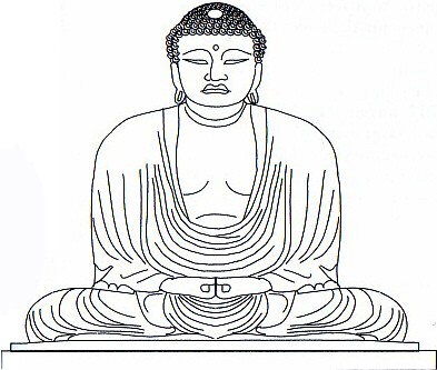 Representación japonesa de Buda (tipo 'Gran Buda de Kamakura')