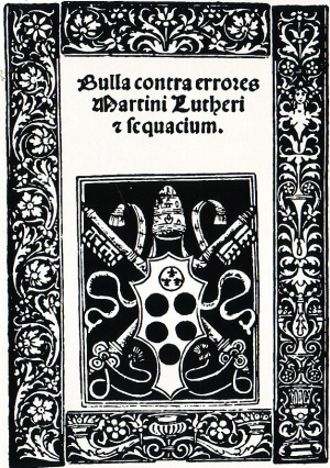 Bula de excomunión de León X contra Lutero