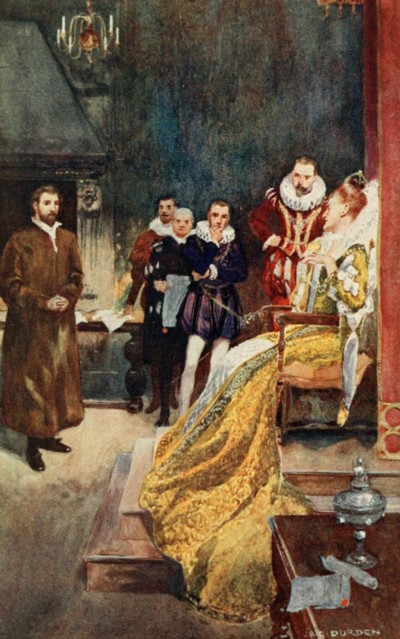 Edmund Campion ante la reina Isabel