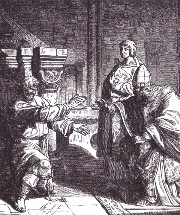 Enrique IV se humilla ante Gregorio VII en Canosa