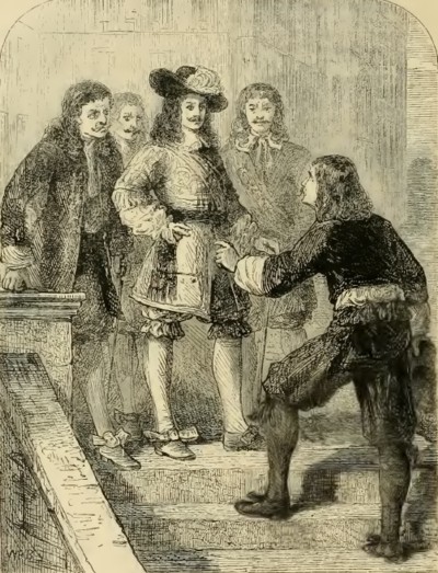 Carlos II avisado de la conspiración contra su vidaIlustración de Cassell's Illustrated History of England